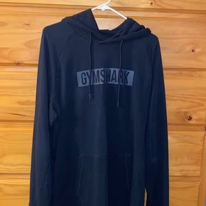Gymshark Block Hoodie. All black, Size LARGE.
